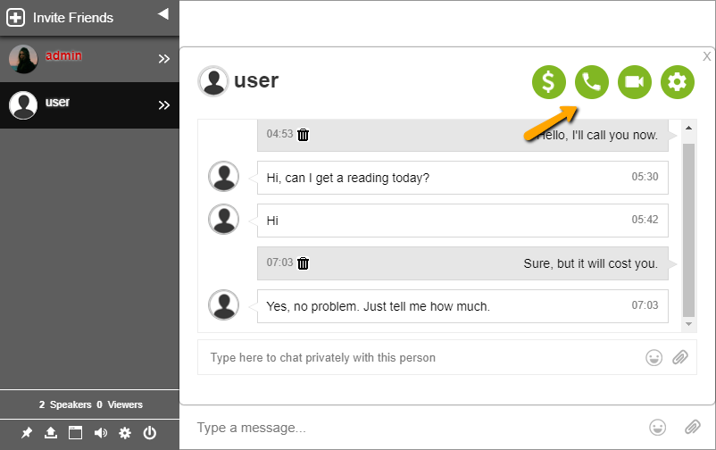 online learning chat