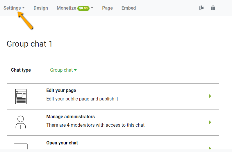 Login As A Chat Admin Moderator Online Group Chat Room