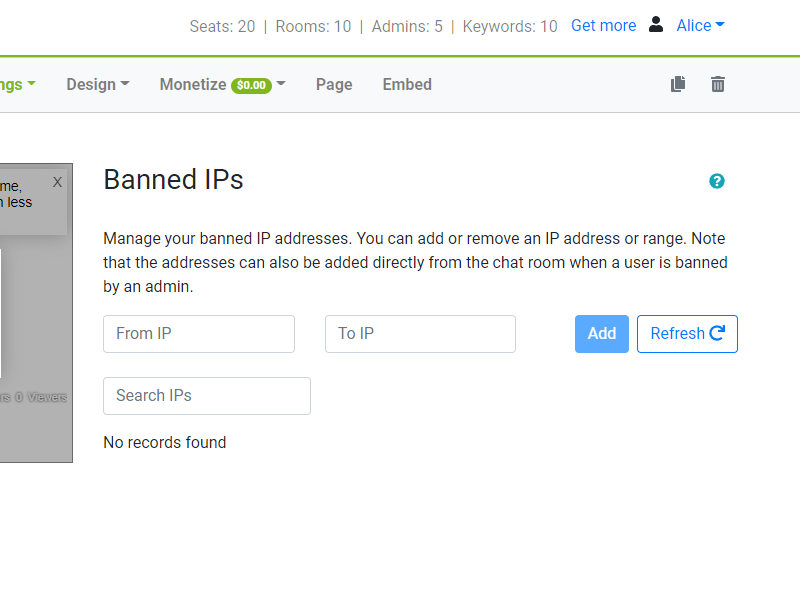 ban ip