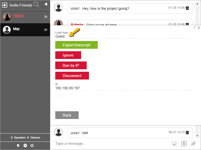 login type