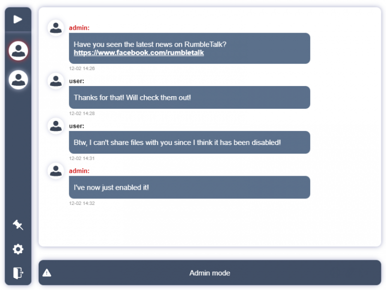 What Is Admin Mode In The Rumbletalk Group Chat? - Online Group Chat 