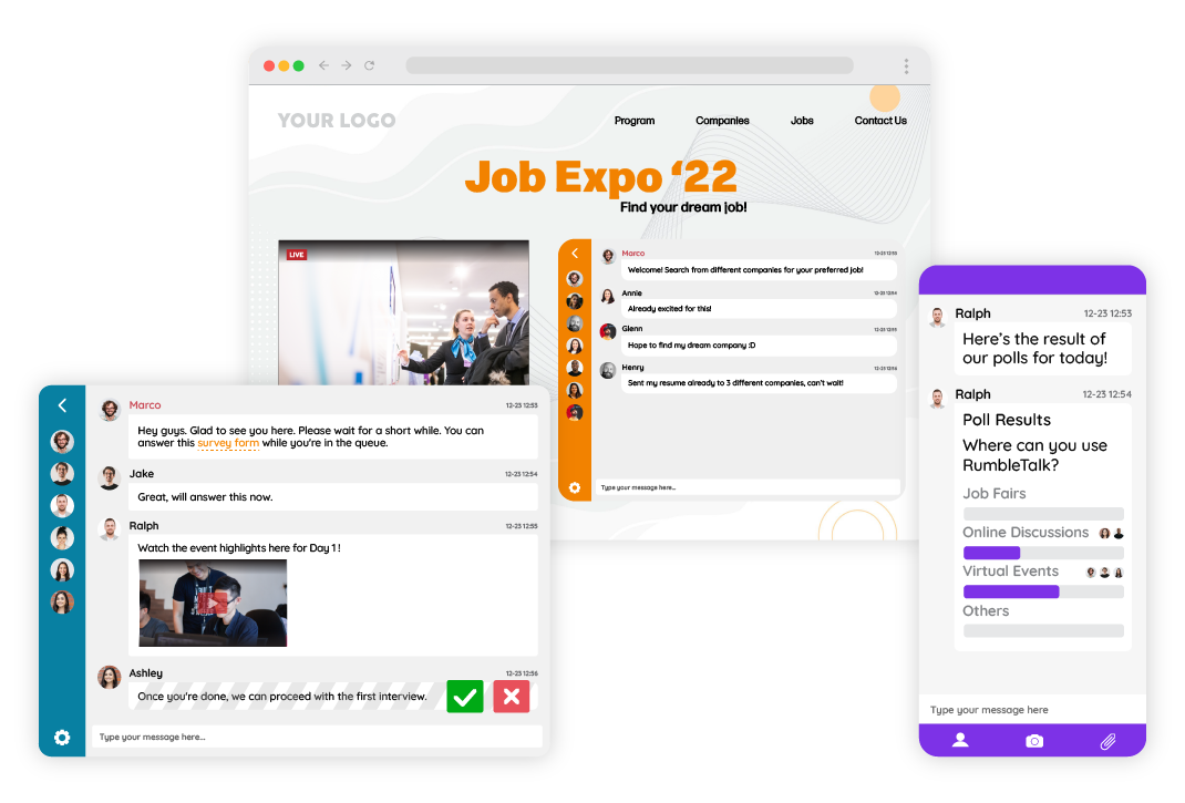 How RumbleTalk enables audience engagement in online events