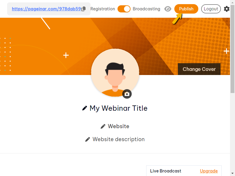 new Pageinar page