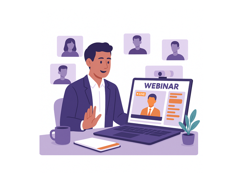 Pageinar webinar landing page illustration 3