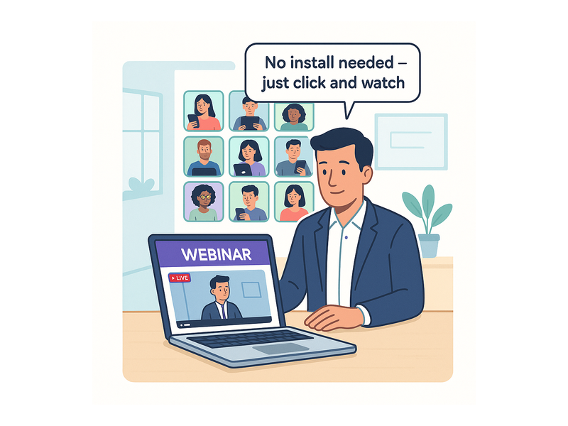 Pageinar webinar landing page illustration 3