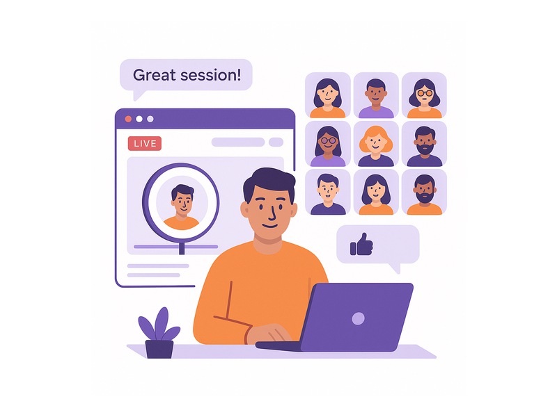 Pageinar webinar landing page illustration 3