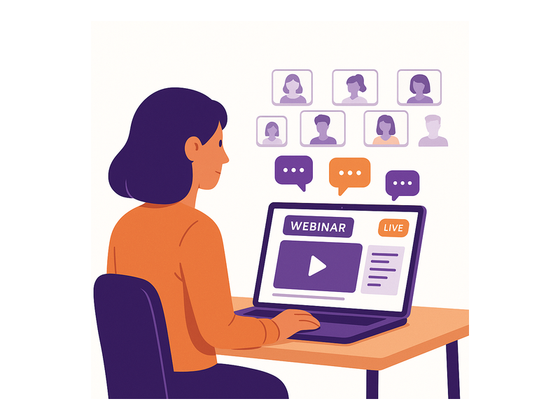 Pageinar webinar landing page illustration 3