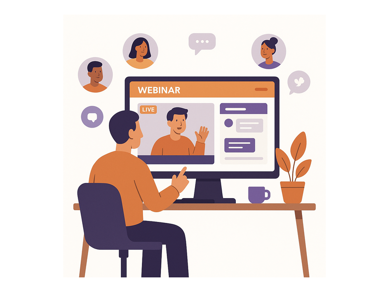 Pageinar webinar landing page illustration 3