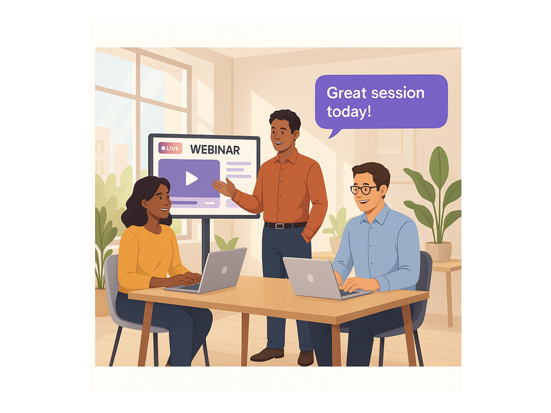 Pageinar webinar landing page illustration 3