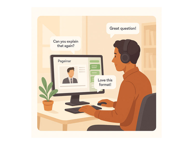 Pageinar webinar landing page illustration 3