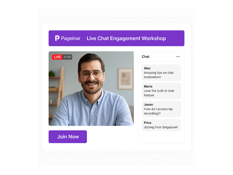 Pageinar webinar landing page illustration 1
