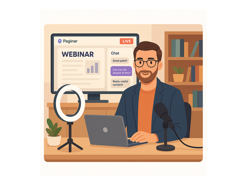 Pageinar webinar landing page illustration 3