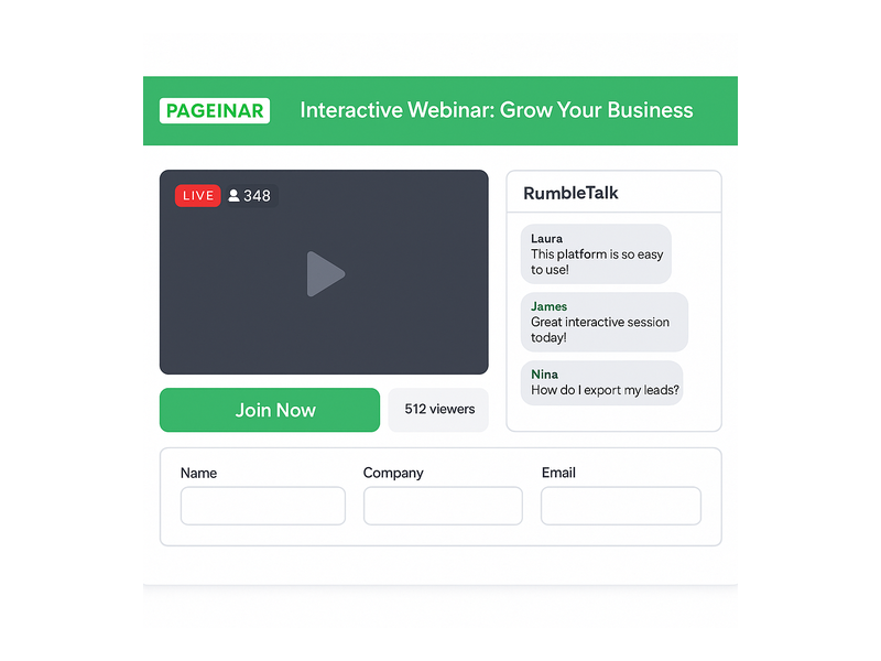 Pageinar webinar landing page illustration 1