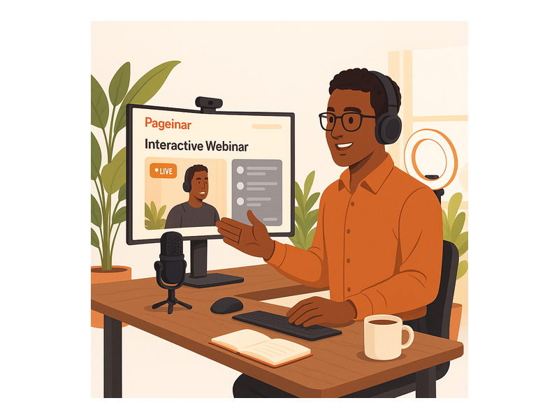 Pageinar webinar landing page illustration 3