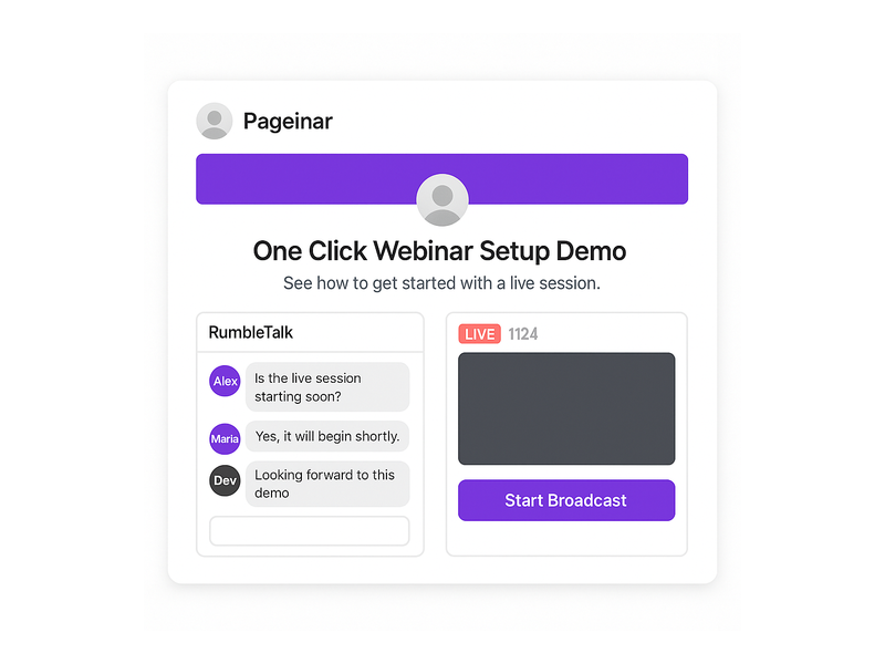 Pageinar webinar landing page illustration 1