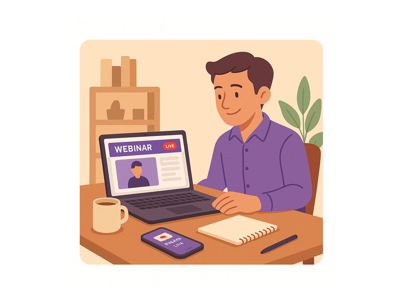 Pageinar webinar landing page illustration 3
