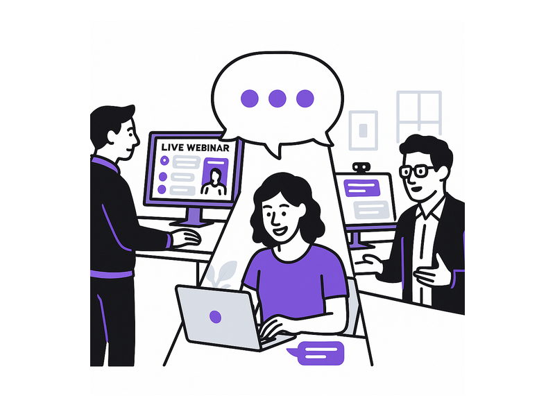 Pageinar webinar landing page illustration 3