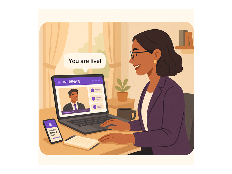 Pageinar webinar landing page illustration 3