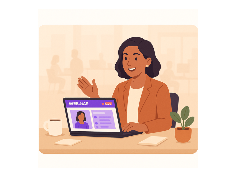 Pageinar webinar landing page illustration 3