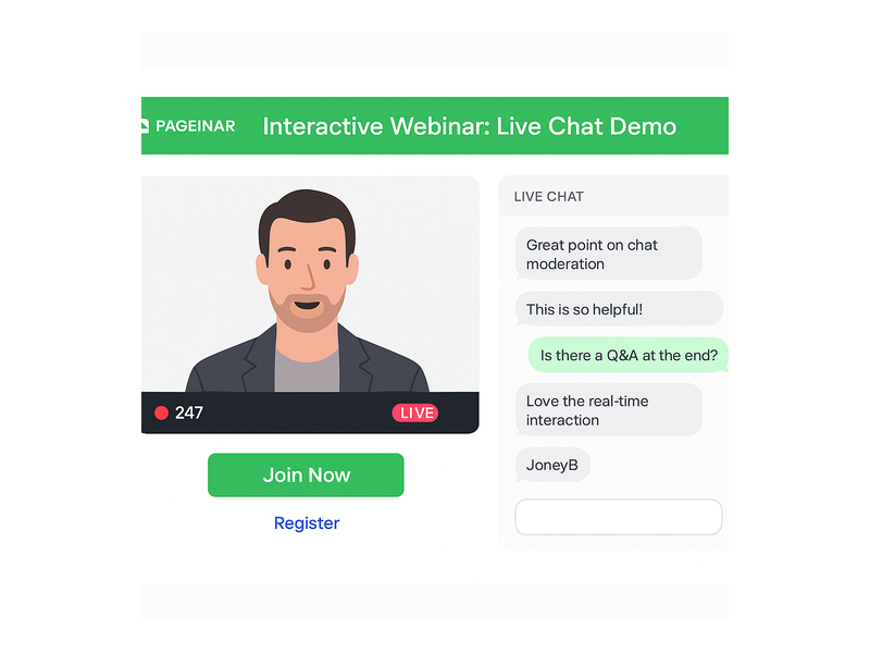 Pageinar webinar landing page illustration 1