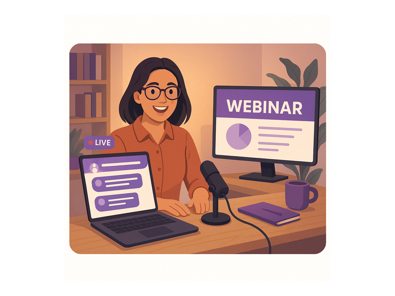 Pageinar webinar landing page illustration 3