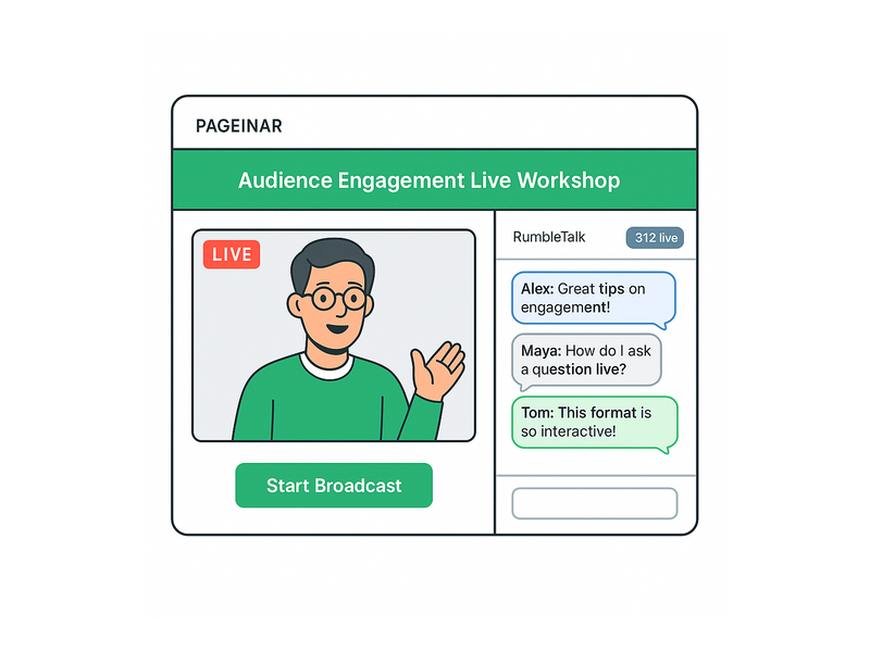 Pageinar webinar landing page illustration 1