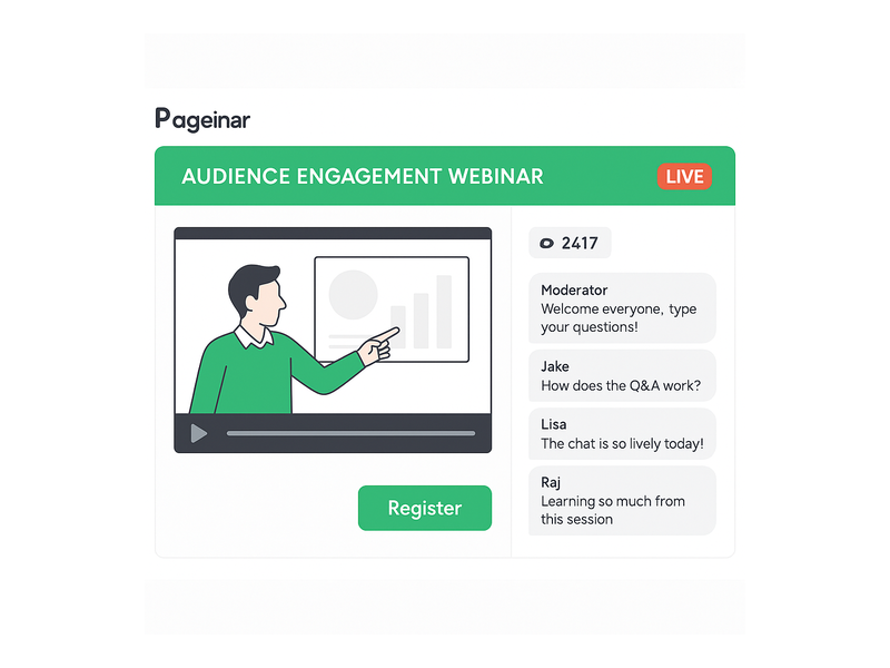 Pageinar webinar landing page illustration 1