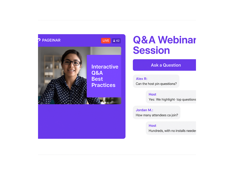 Pageinar webinar landing page illustration 1
