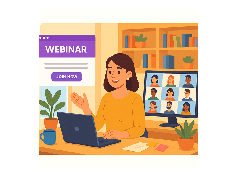 Pageinar webinar landing page illustration 3