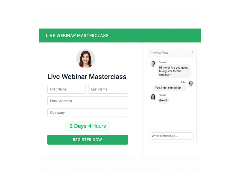 Pageinar webinar landing page illustration 1
