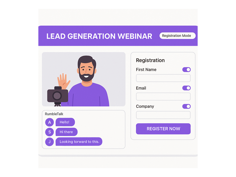 Pageinar webinar landing page illustration 1